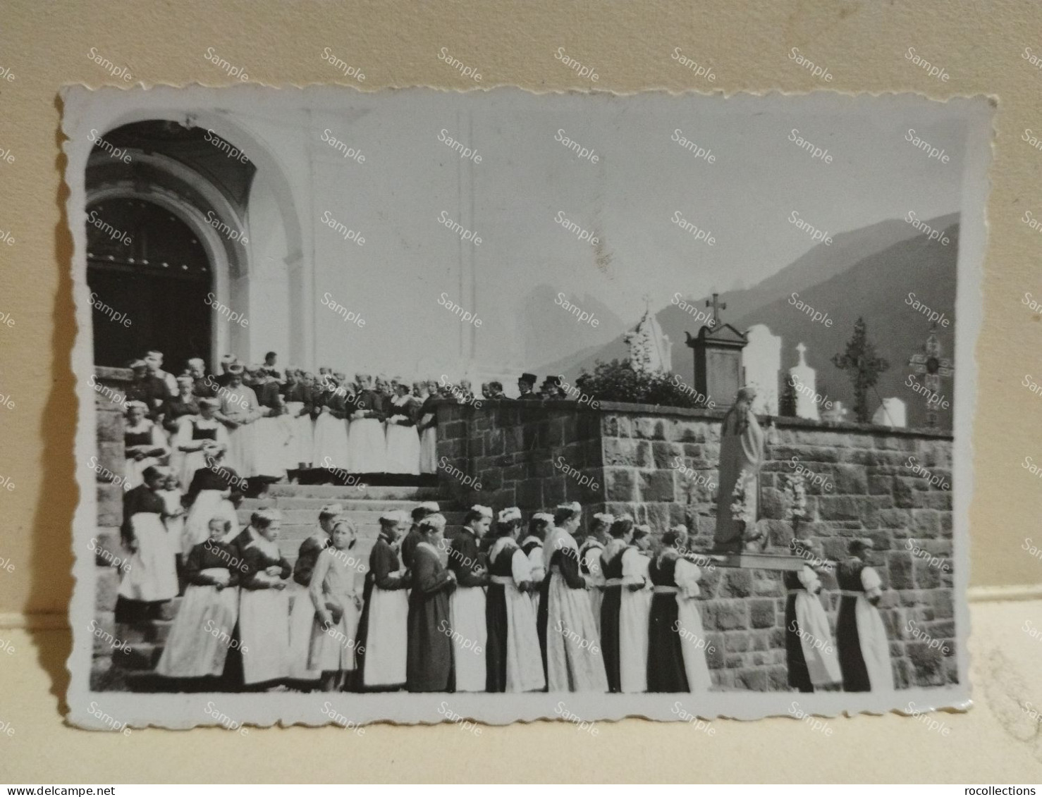 Italia Foto Bolzano FUNES Festa O Processione Religiosa 1936. - Europa