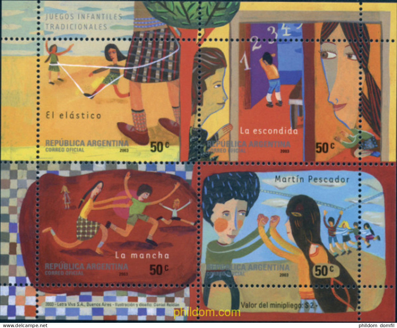 132184 MNH ARGENTINA 2003 JUEGOS INFANTILES - Unused Stamps