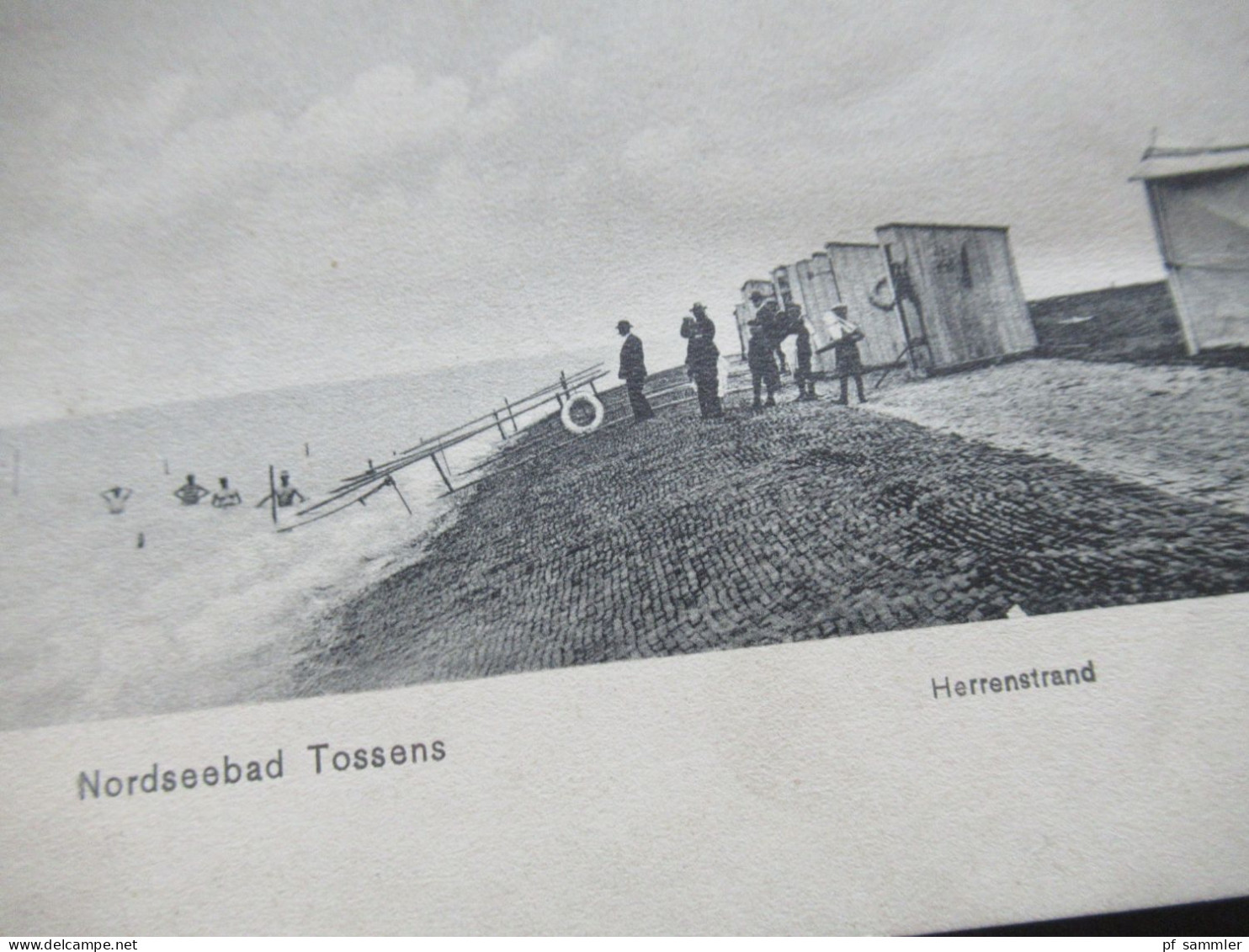 DR 1905 AK Nordseebad Tossens (bei Burhave) Herrenstrand / Oldenburger Land Tagesstempel Tossens - Nordenham