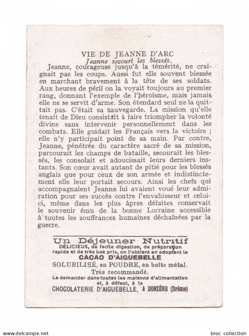 Vie De Jeanne D'Arc N° 15, Jeanne Secourt Les Blessés, éd. Chocolaterie D'Aiguebelle - Devotion Images