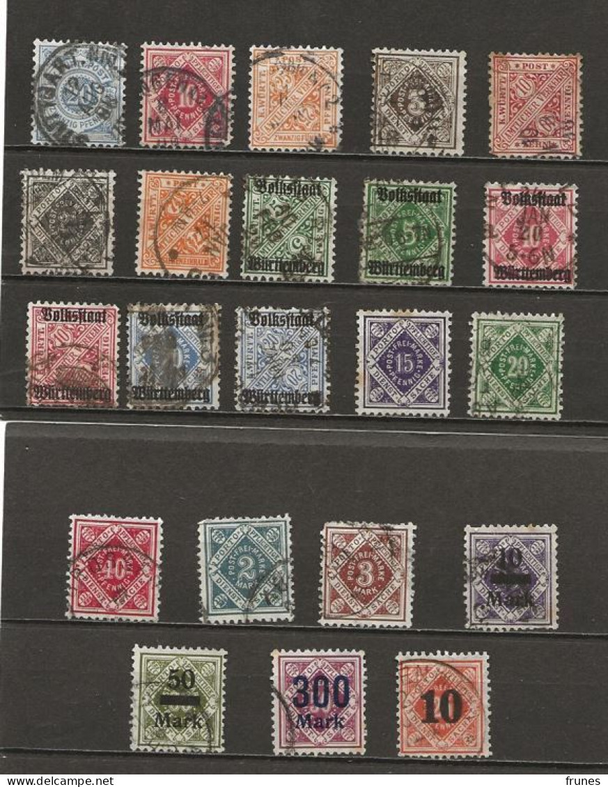 Lots Dienstmarken-Briefmarken 1875-1923 Gebraucht - Afgestempeld