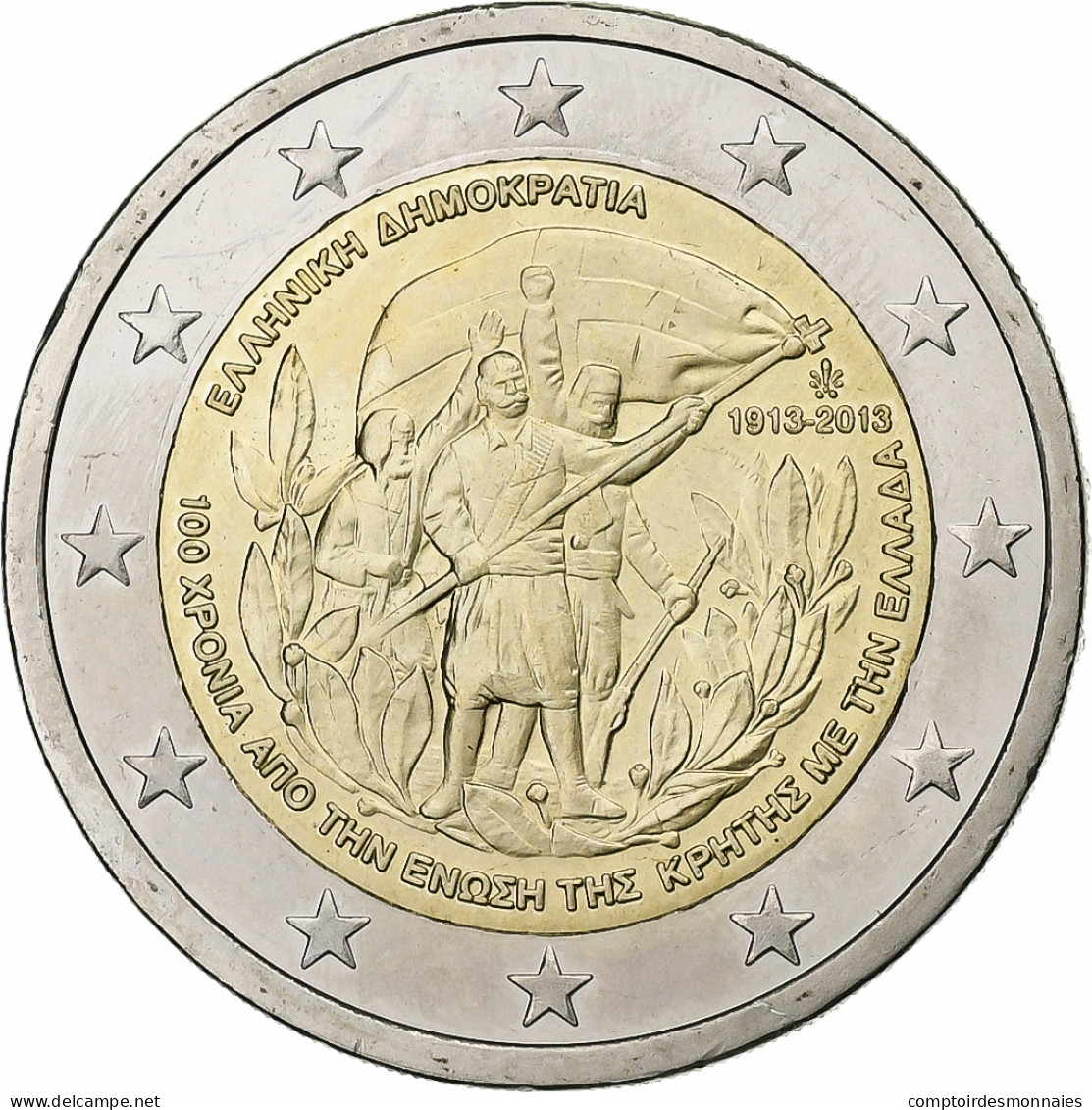 Grèce, 2 Euro, Crète - Grèce, 2013, SPL, Bi-Metallic - Greece