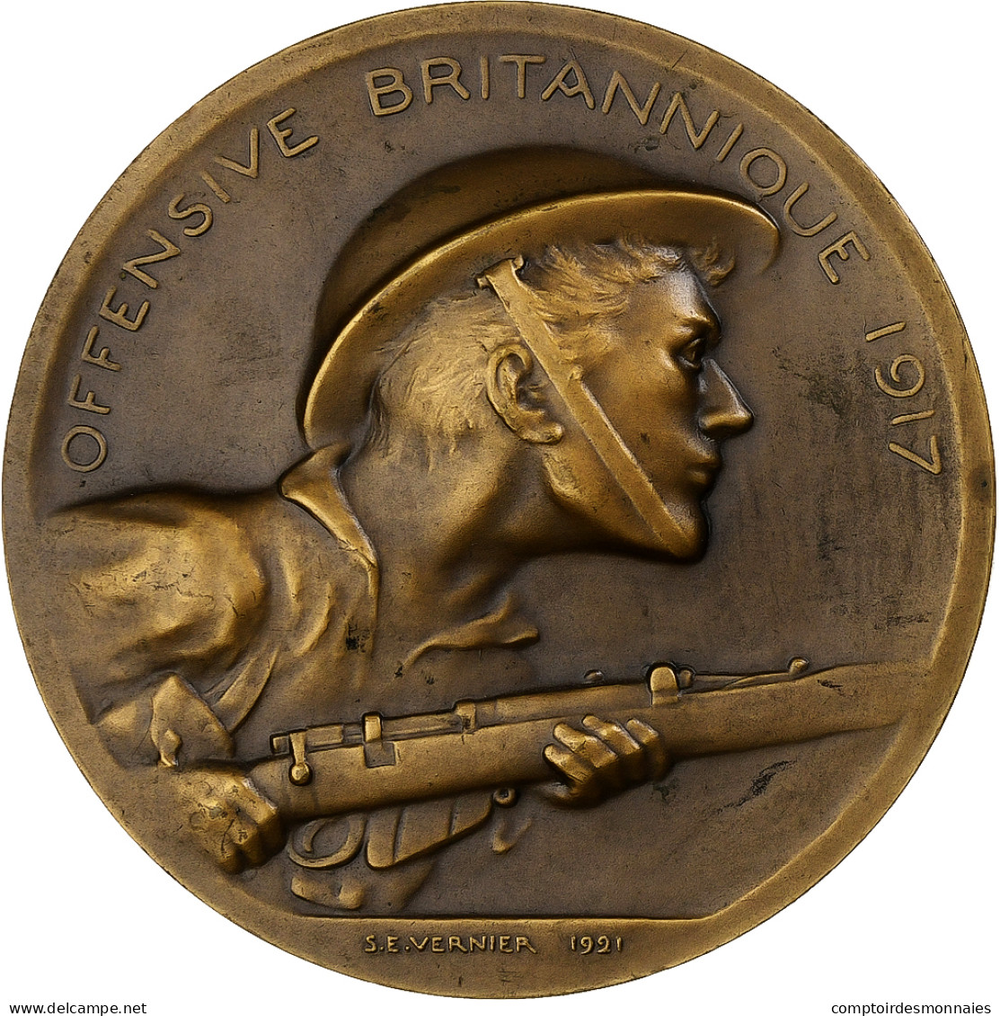 Royaume-Uni, Médaille, Première Guerre Mondiale, Offensive Britannique De - Autres & Non Classés