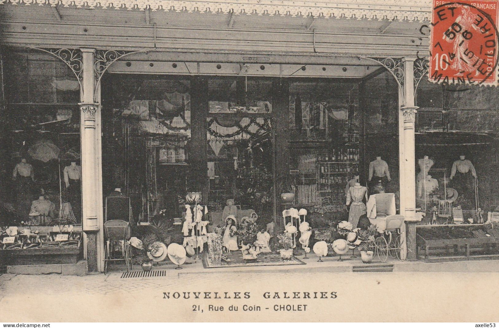 Cholet 49 (10398)  Nouvelles Galeries - 21, Rue Du Coin - Cholet, Rare - Cholet