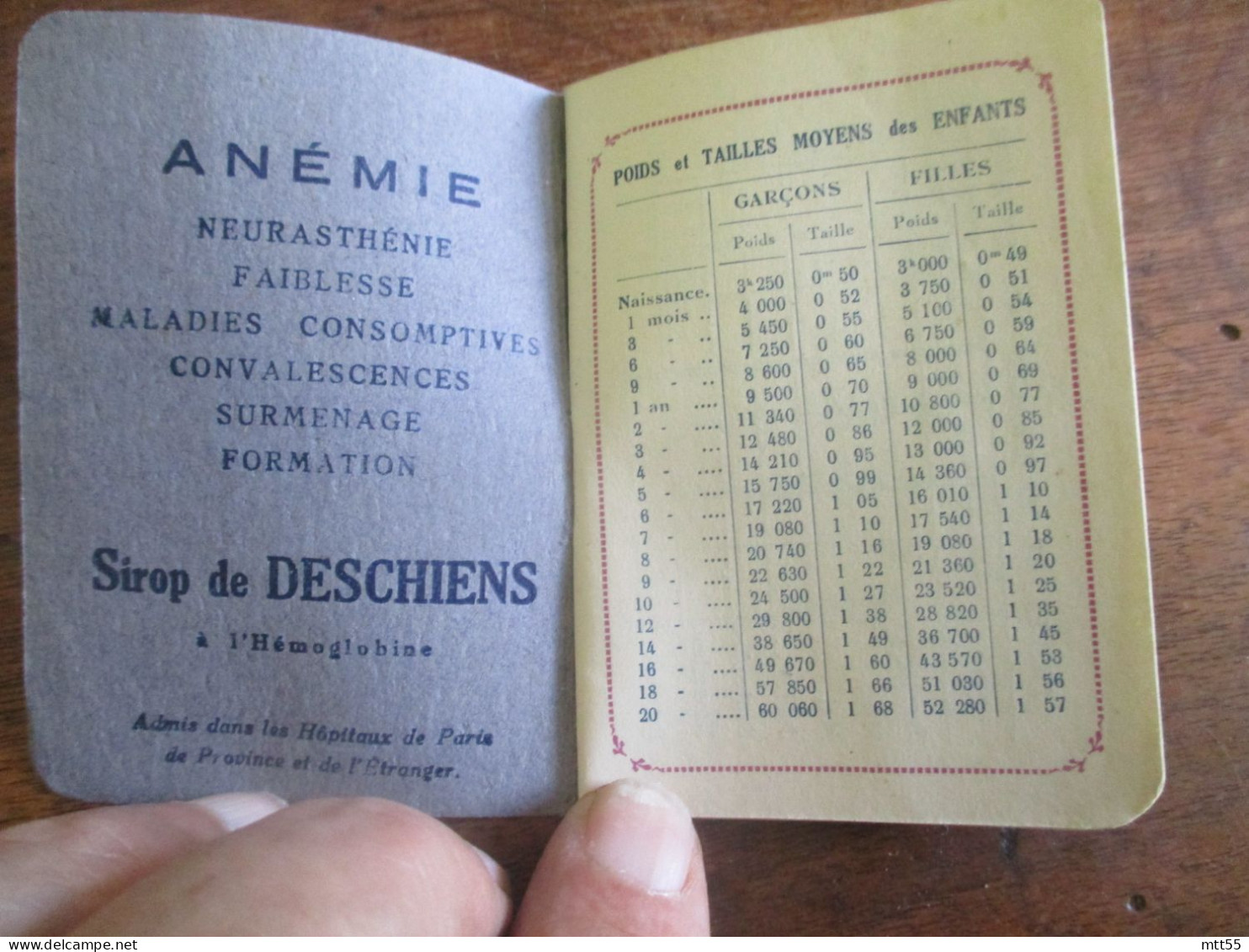 1930 CALENDRIER ALMANACH PETIT FORMAT SIROP  DESCHIENS - Tamaño Pequeño : 1921-40