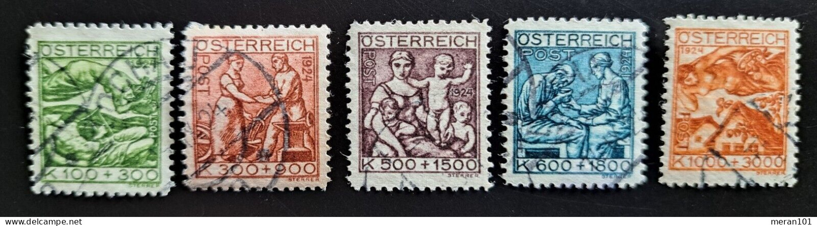 Österreich 1924, Mi 442-46 Gestempelt "Tuberkulose" - Used Stamps