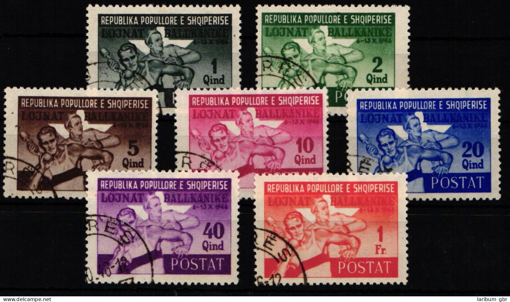 Albanien 408-414 Gestempelt #KB749 - Albanien