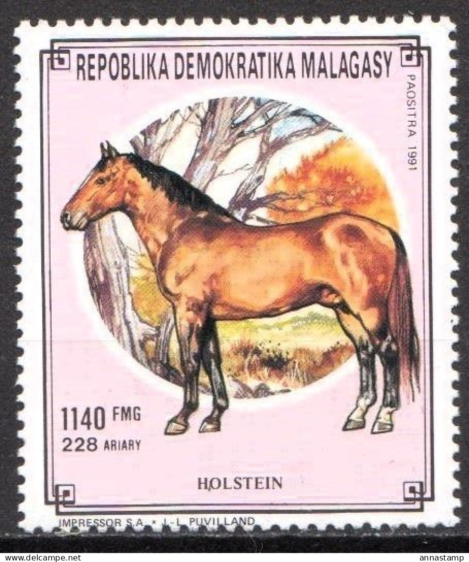 Madagascar MNH Stamps - Paarden