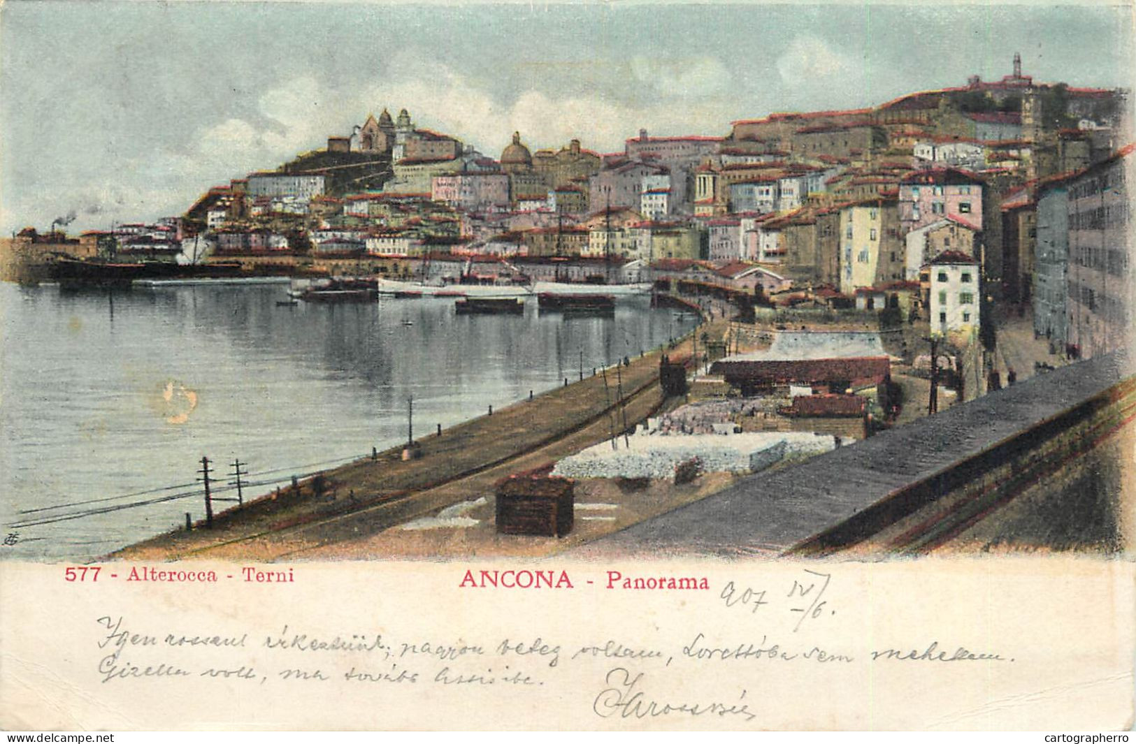 Italy Postcard Ancona Harbour - Ancona