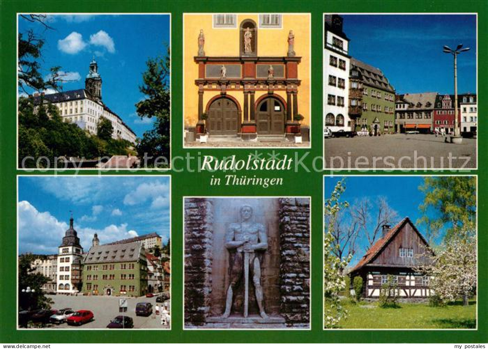 73259317 Rudolstadt Heidecksburg Marktplatz Rathaus  Rudolstadt - Rudolstadt