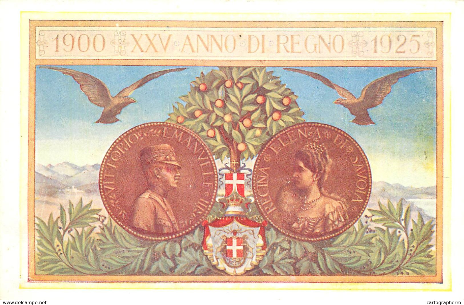 Italy Postcard Rome 1900 Coin Postage - Andere Monumenten & Gebouwen