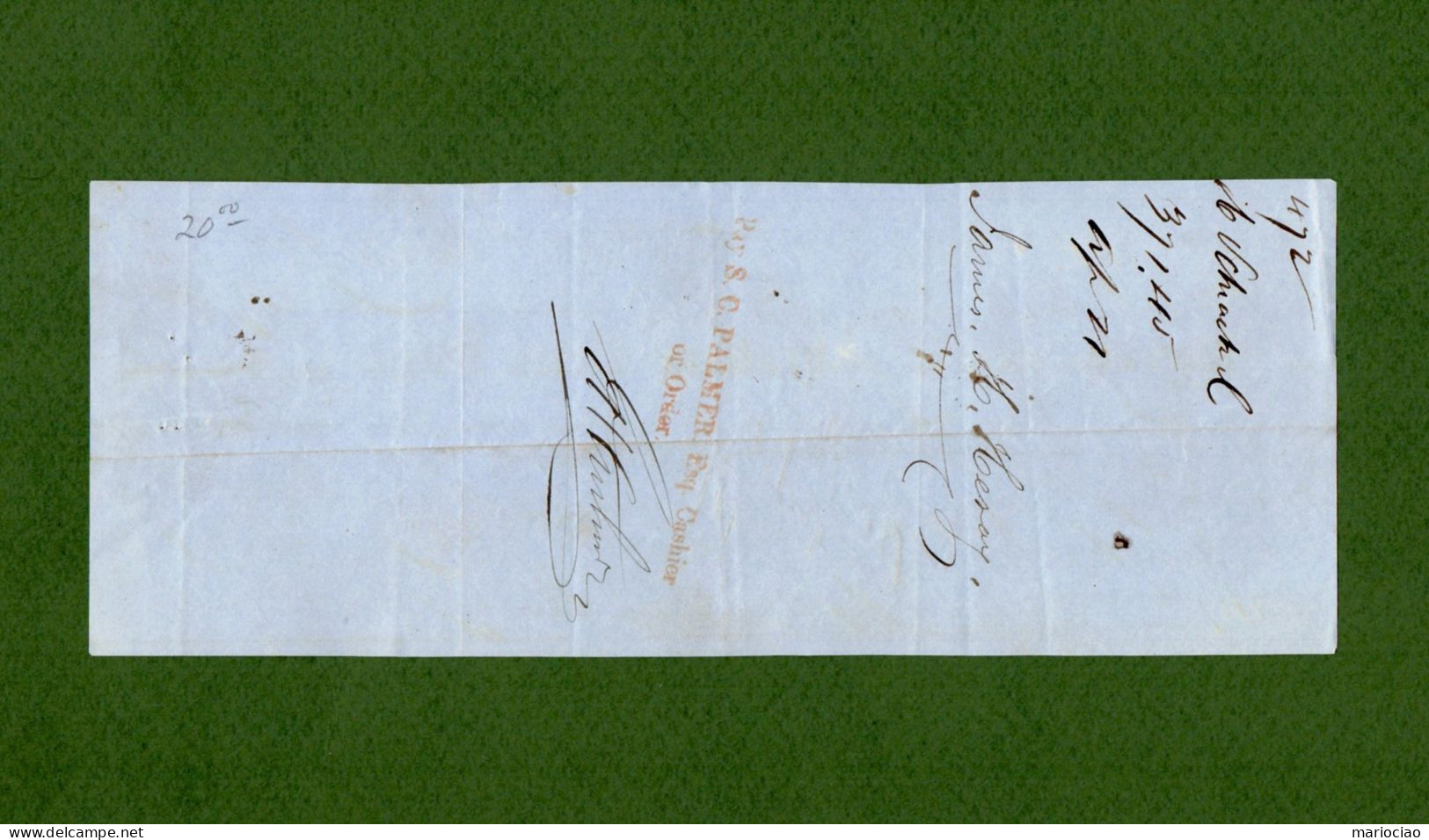 USA DRAFT Against Schrack & Co Philadelphia NAUTICAL New York 1858 - Sonstige & Ohne Zuordnung