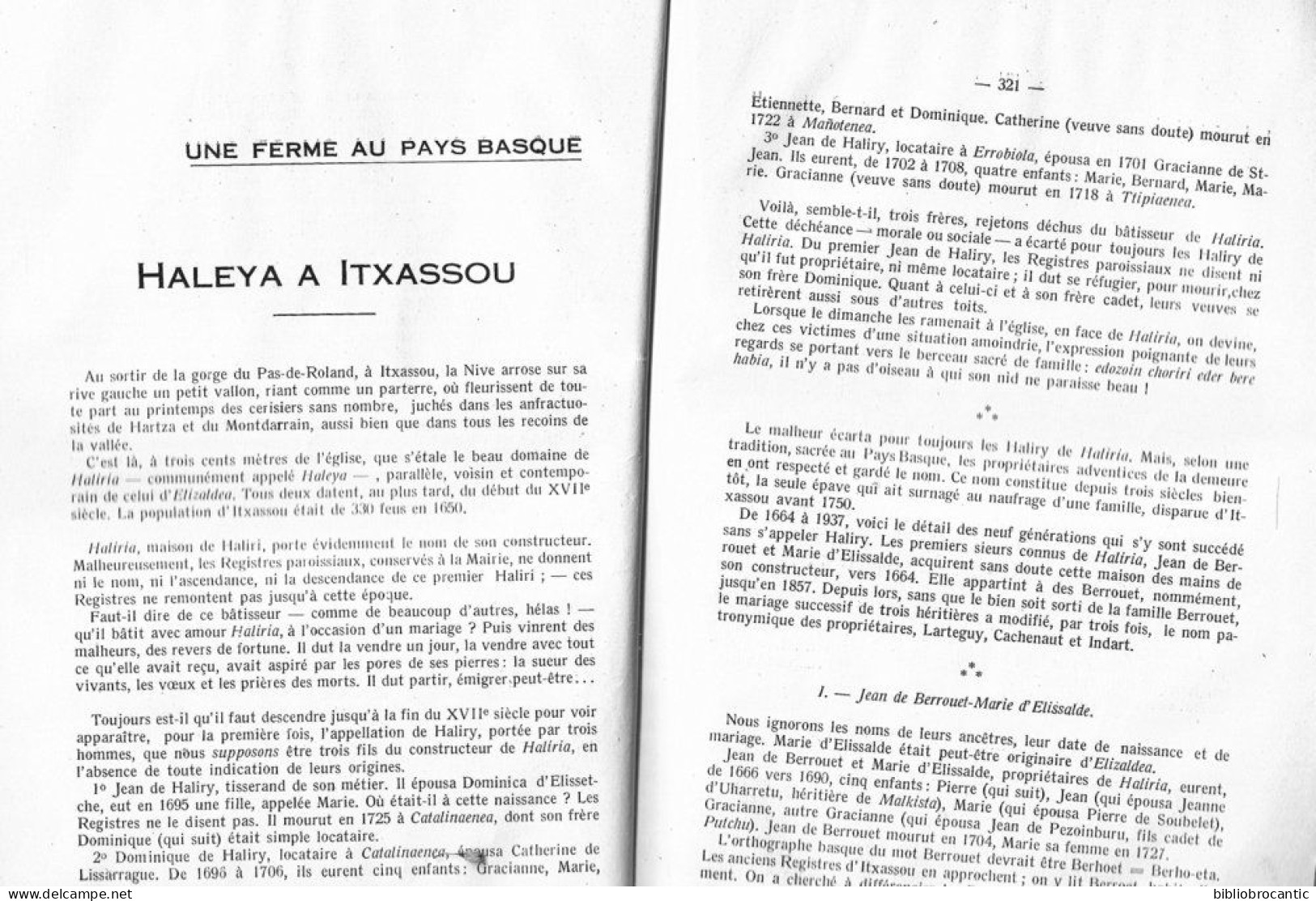 "SOCIETE SCIENCES, LETTRES & ARTS DE BAYONNE"n°24/4èm Trim.1937(Sommaire Scanné) - Pays Basque