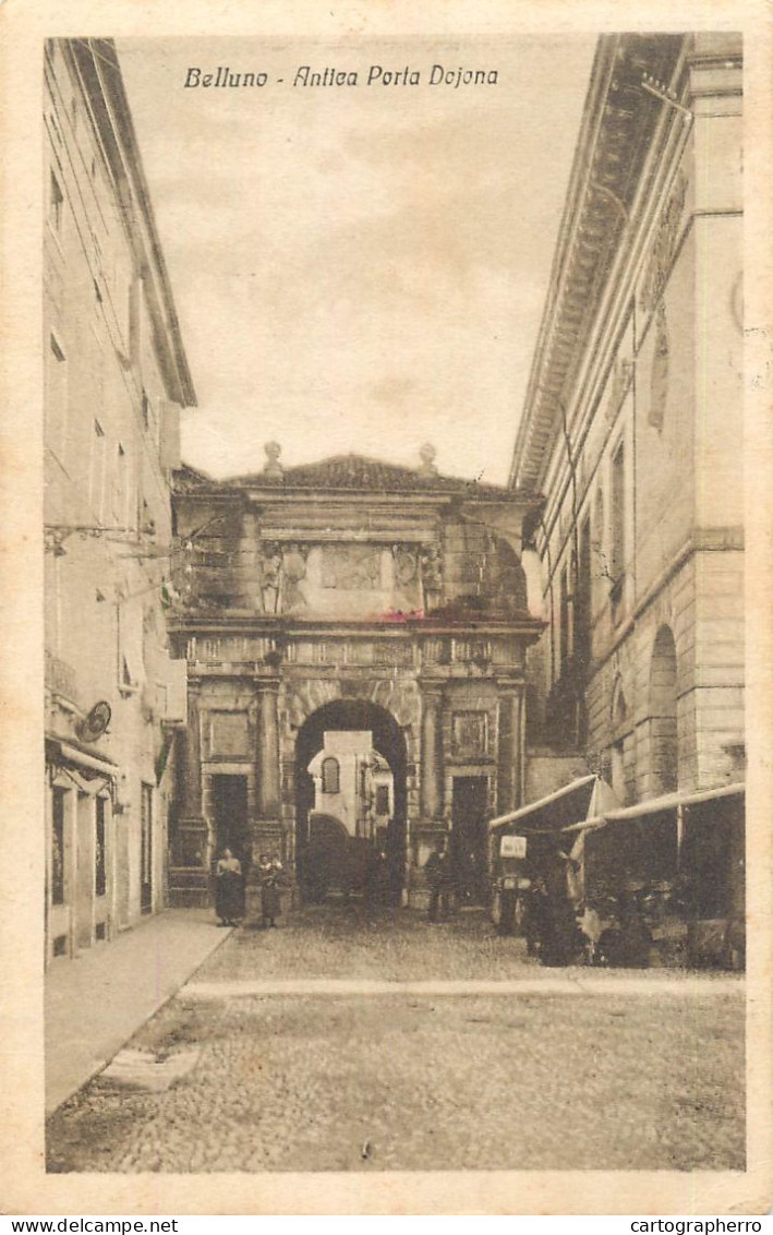 Italy Postcard Belluno Piave Antica Porto Dojona - Belluno
