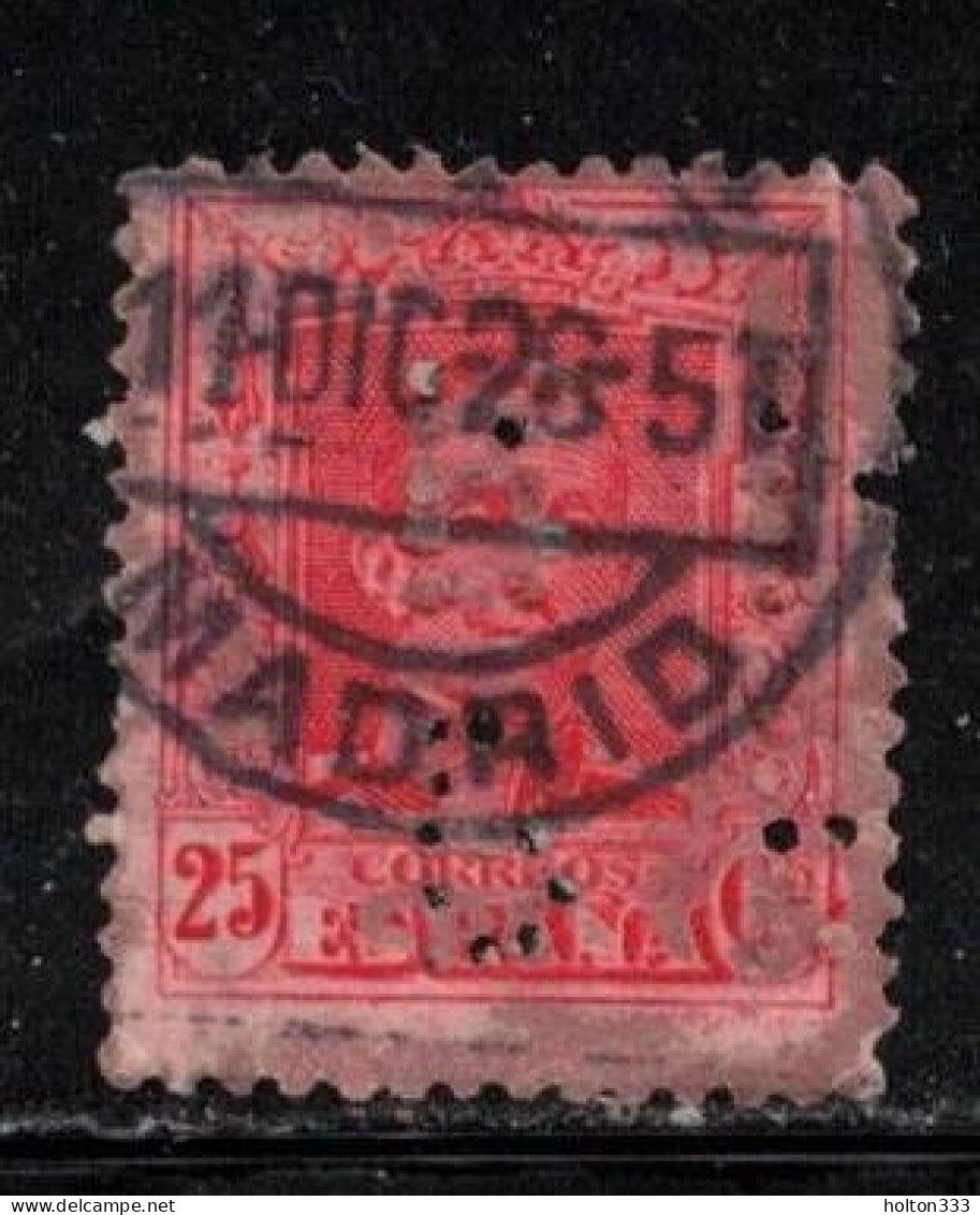 SPAIN Scott # 334 Used - With Perfin - Usados