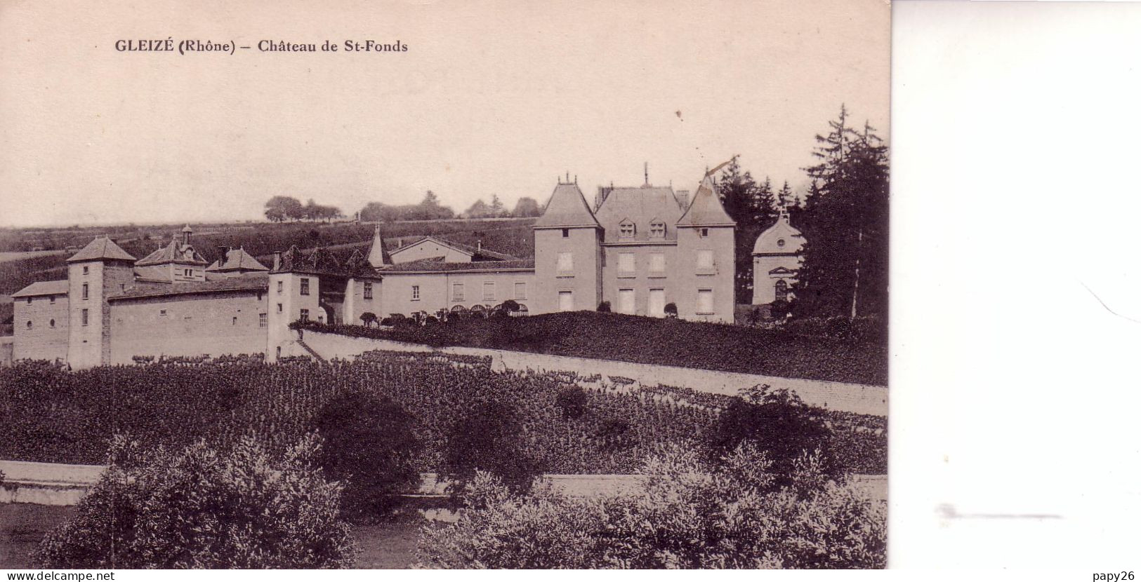 Cpa  Gleize  Chateau De St Fonds - Gleize