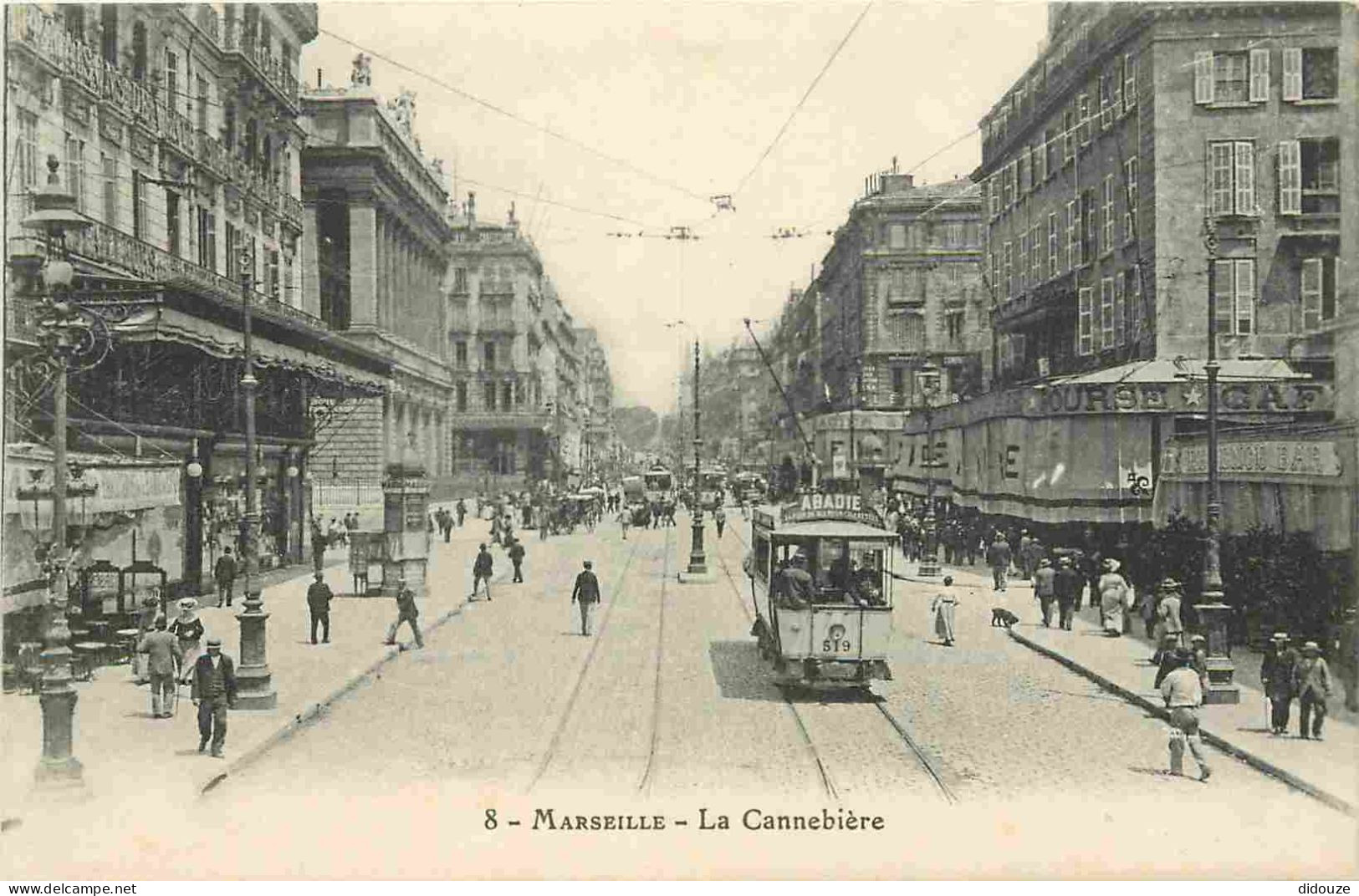 13 - Marseille - La Caisse D'Epargne - Animée - Tramway - CPA - Voir Scans Recto-Verso - Canebière, Stadtzentrum