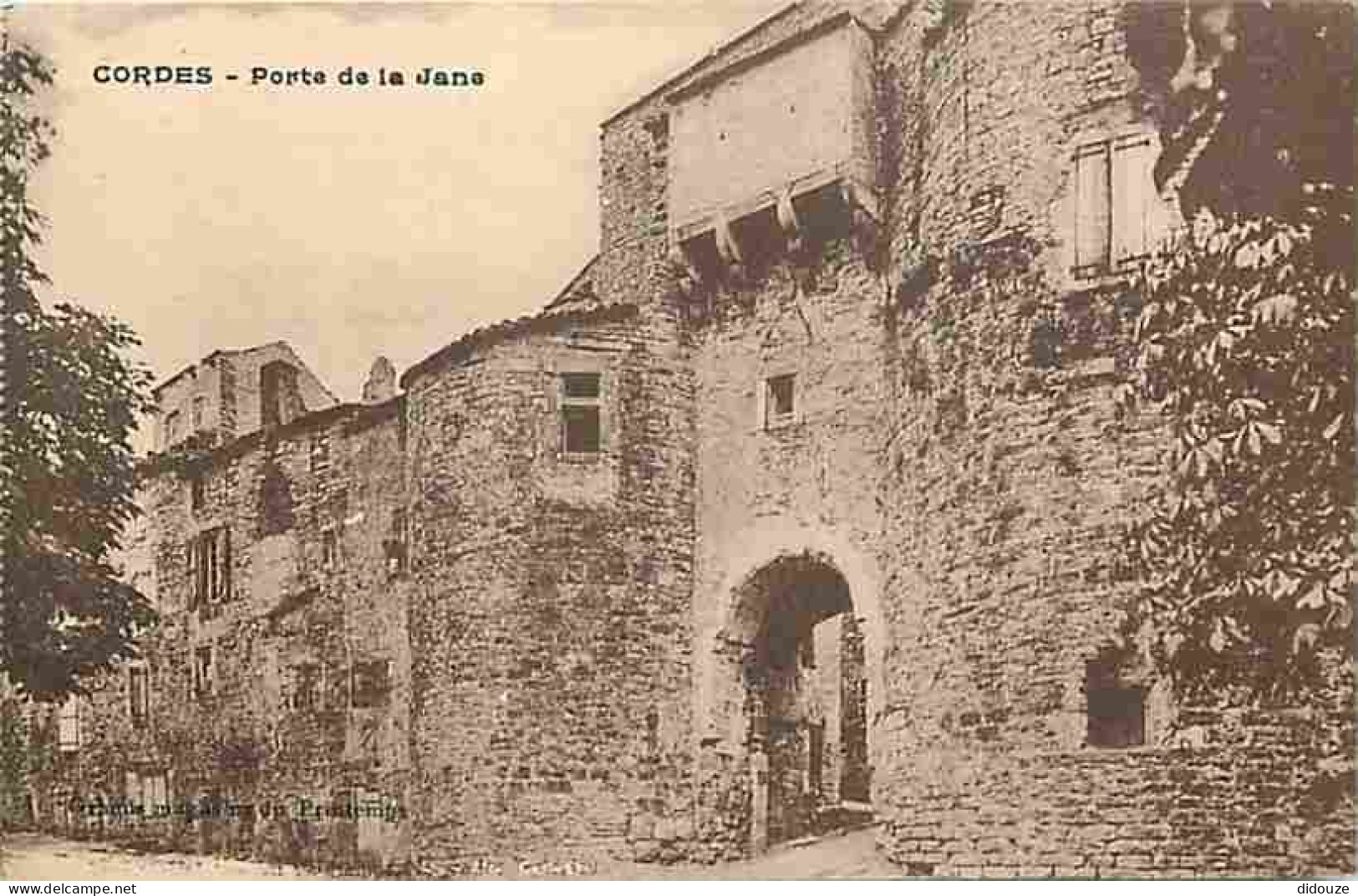 81 - Cordes - Porte De La Jane - CPA - Voir Scans Recto-Verso - Cordes