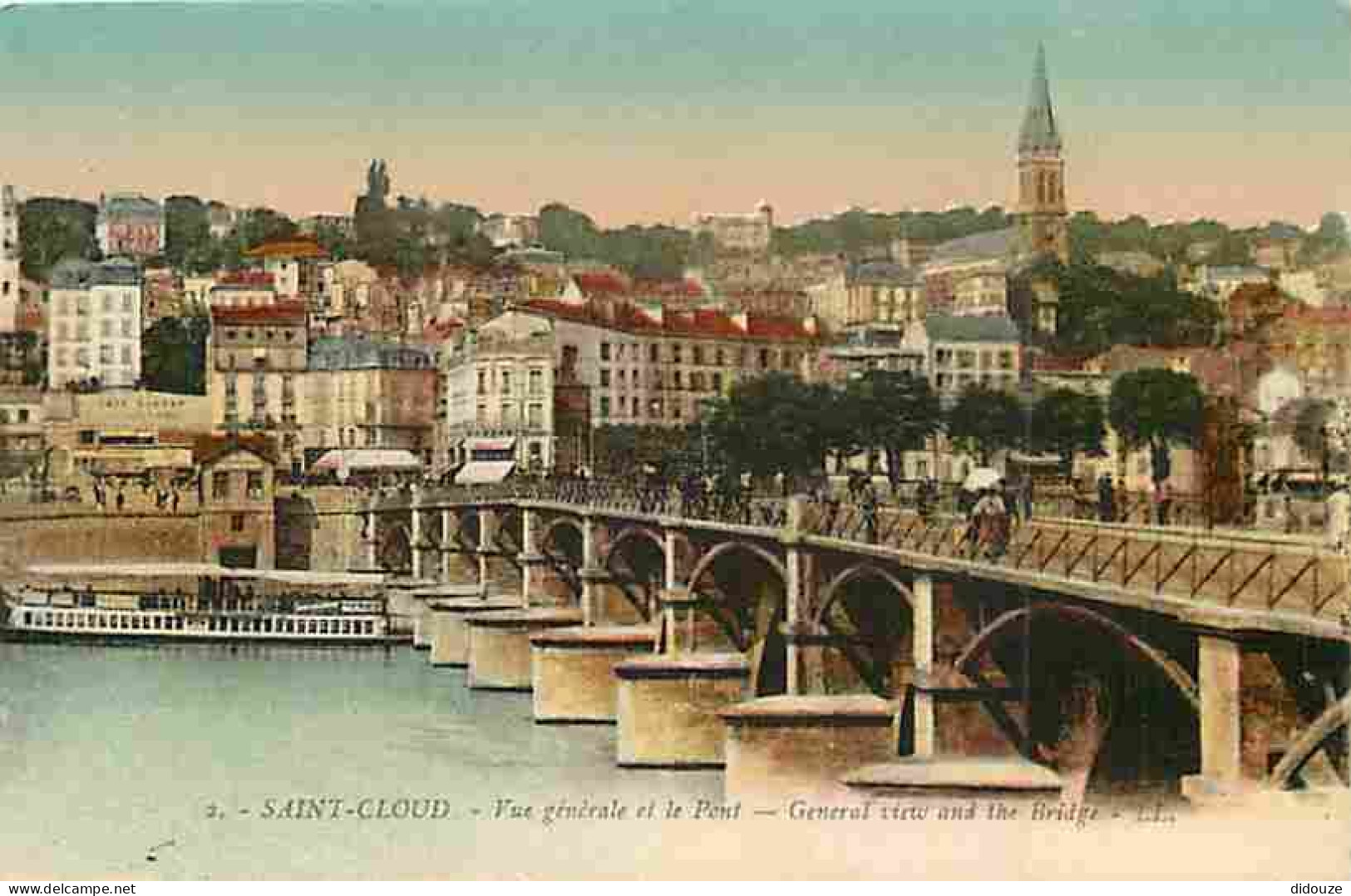 92 - Saint Cloud - Vue Générale Et Le Pont - CPA - Voir Scans Recto-Verso - Saint Cloud