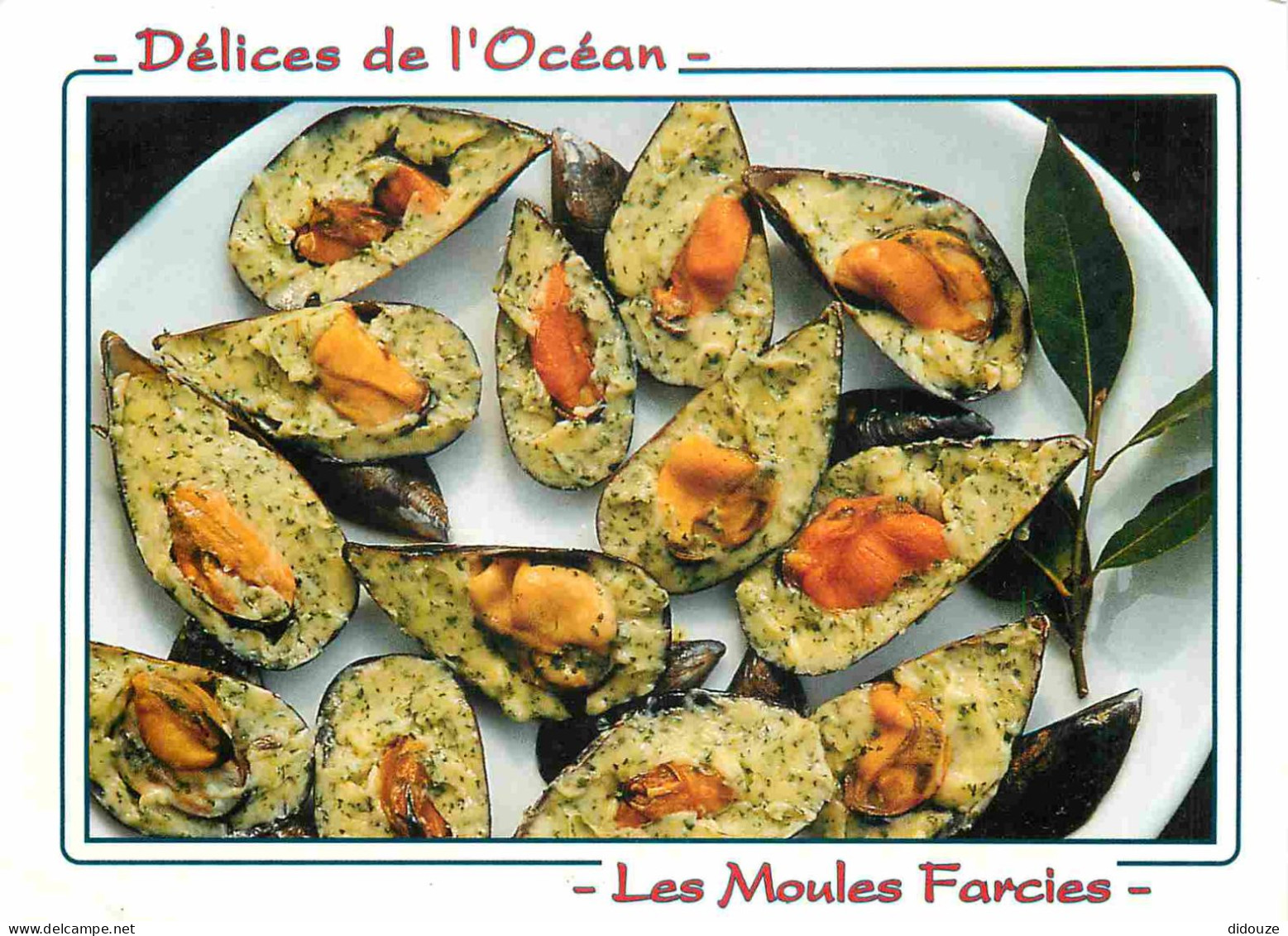 Recettes De Cuisine - Moules Farcies - Délices De L'Océan - Gastronomie - CPM - Carte Neuve - Voir Scans Recto-Verso - Recipes (cooking)