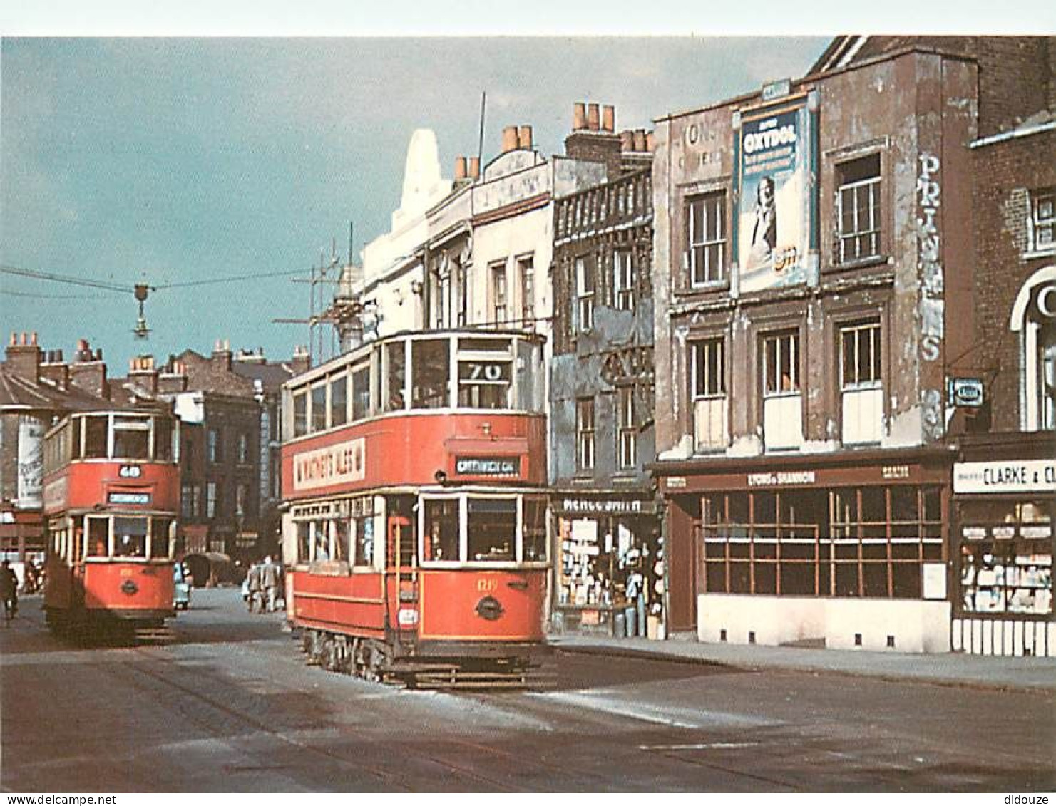 Trains - Tramways - Royaume-Uni - United Kingdom - London - This 1949 View Was Taken At Greenwich Church, The Temninus O - Strassenbahnen