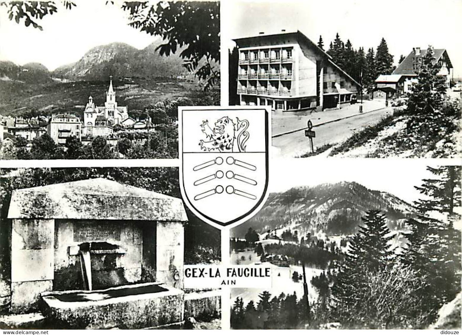 01 - Gex - La Faucille - Multivues - Blasons - Carte Dentelée - CPSM Grand Format - Carte Neuve - Voir Scans Recto-Verso - Gex