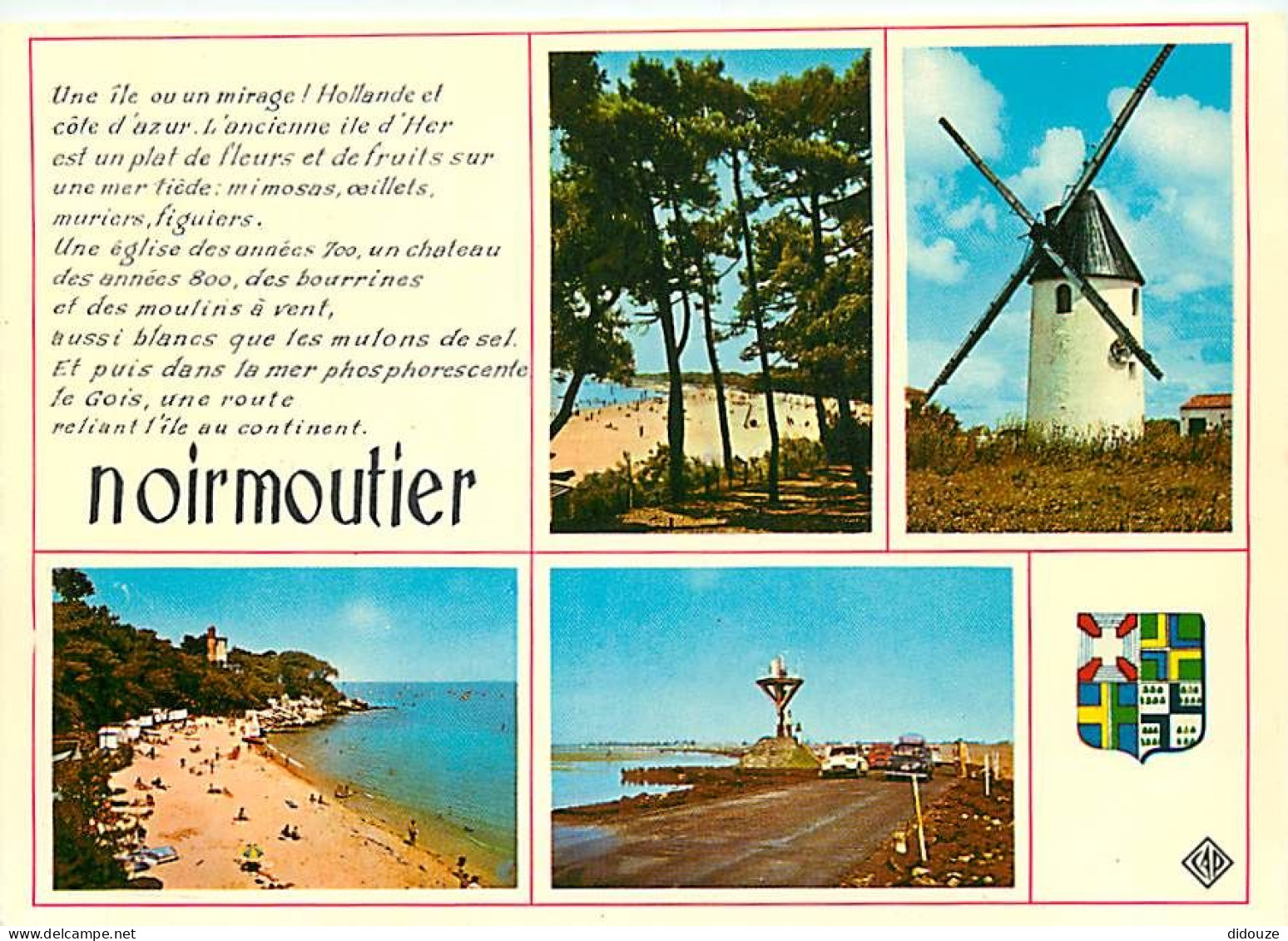 85 - Ile De Noirmoutier - Multivues - Moulin - Blasons - Carte Neuve - CPM - Voir Scans Recto-Verso - Ile De Noirmoutier