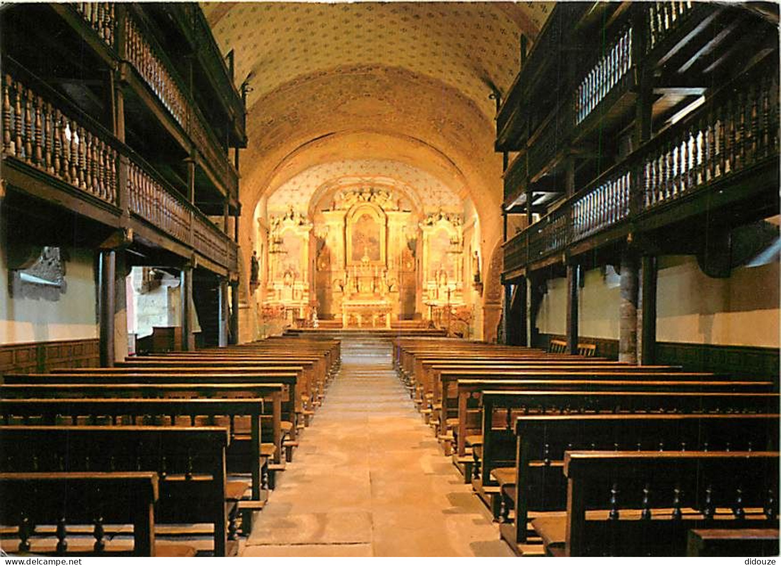 64 - Saint Etienne De Baigorry - Intérieur De L'église Saint-Etienne - Au Fond  Le Rétable Classé - Art Religieux - CPM  - Saint Etienne De Baigorry