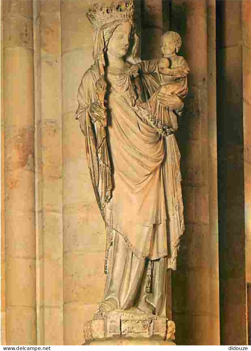 Art - Art Religieux - Cathédrale Notre Dame De Paris - Vierge - Notre Dame De Paris - CPM - Voir Scans Recto-Verso - Gemälde, Glasmalereien & Statuen