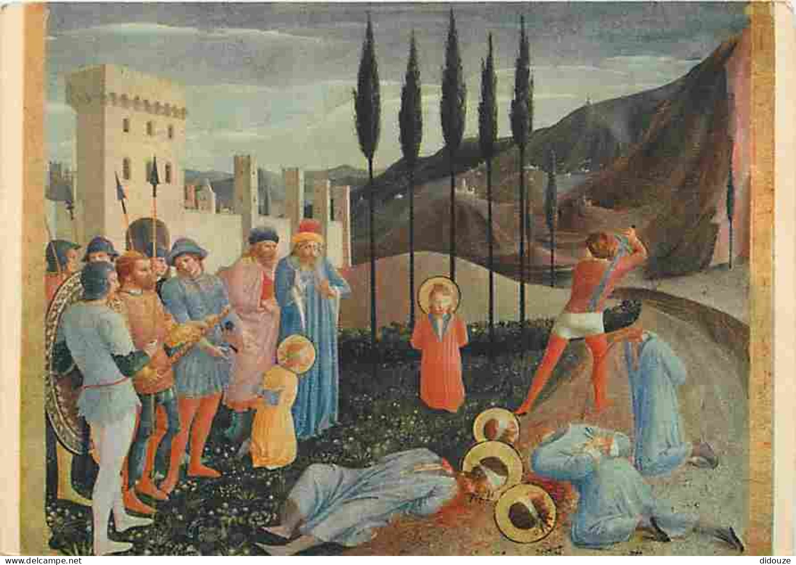 Art - Peinture Religieuse - Angelico - Martyre De St Come Et St Damien - CPM - Voir Scans Recto-Verso - Gemälde, Glasmalereien & Statuen