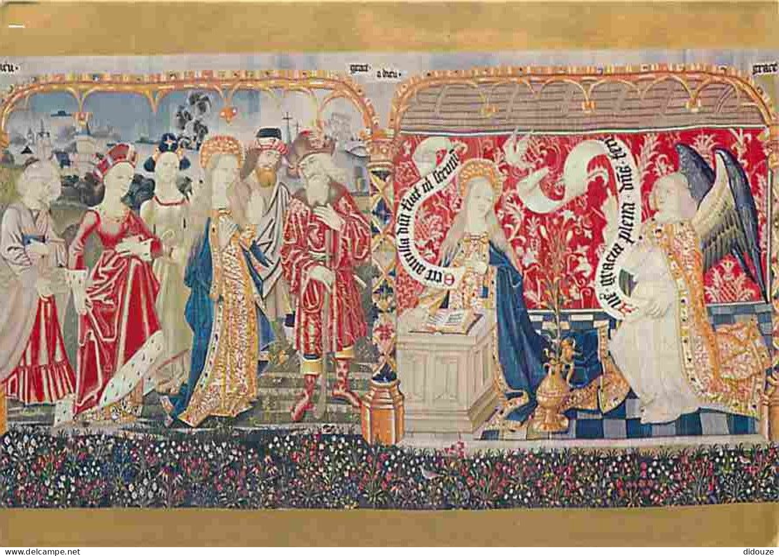 Art - Tapisserie Religieuse - Histoire De La Vie De La Vierge - CPM - Voir Scans Recto-Verso - Paintings, Stained Glasses & Statues