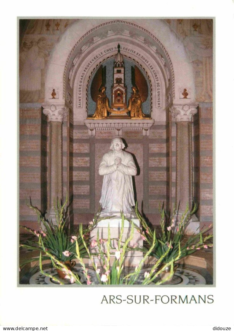 01 - Ars Sur Formans - Intérieur De La Chapelle Du Saint Curé D'Ars - Statue Du Saint Curé D'Ars Sculptée Par Cabuchet - - Ars-sur-Formans