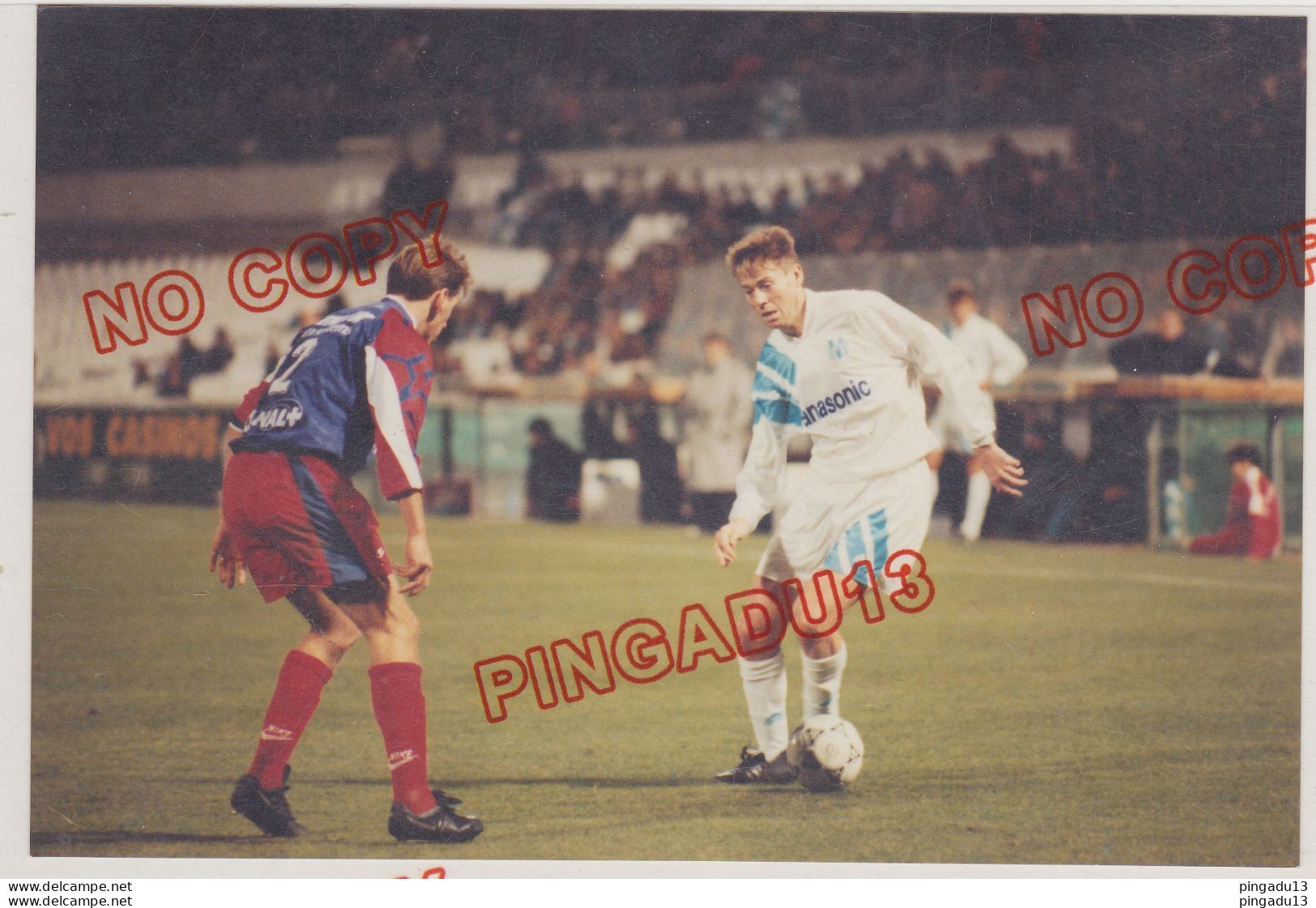 Fixe OM Olympique De Marseille OM-OL 30 Novembre 1991-92 Chris Waddle - Sports