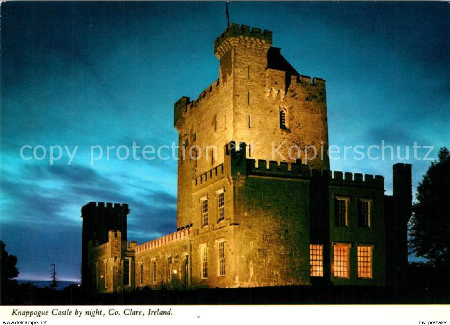 73258357 Clare Knappogue Castle By Night  - Andere & Zonder Classificatie
