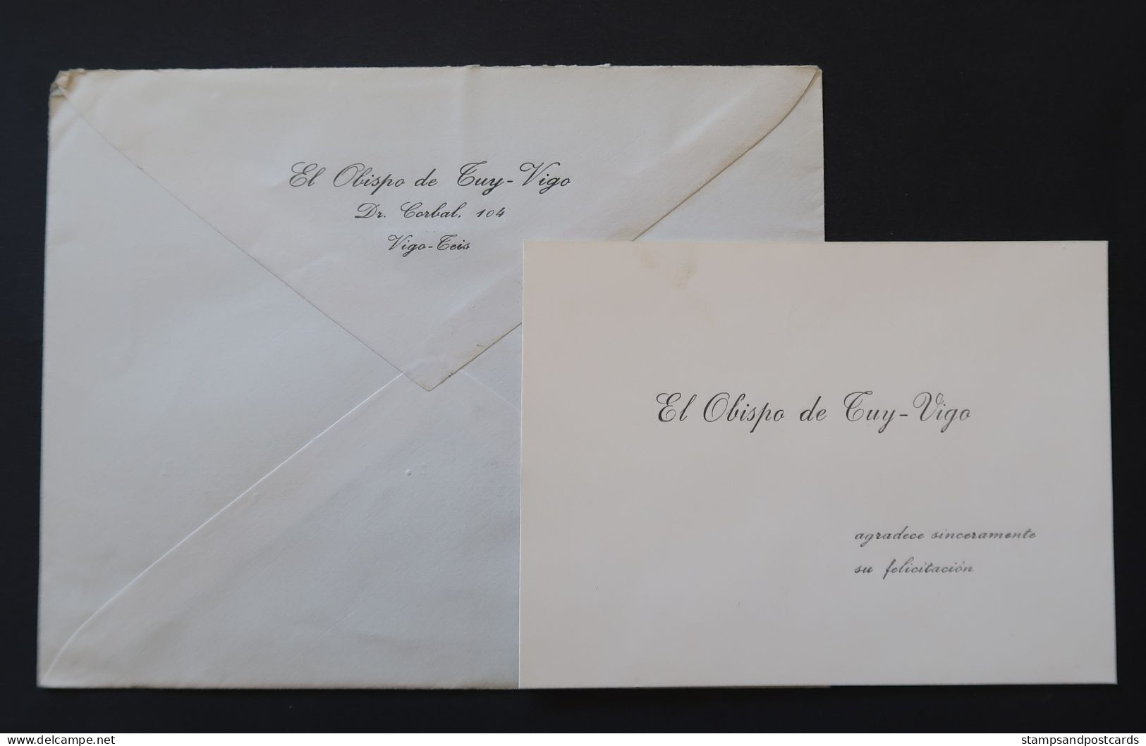 Espagne 1963 Lettre Franchise Postal Eglise Évêché De Tuy - Vigo España Franquicia Obispado Official Paid Church Spain - Portofreiheit