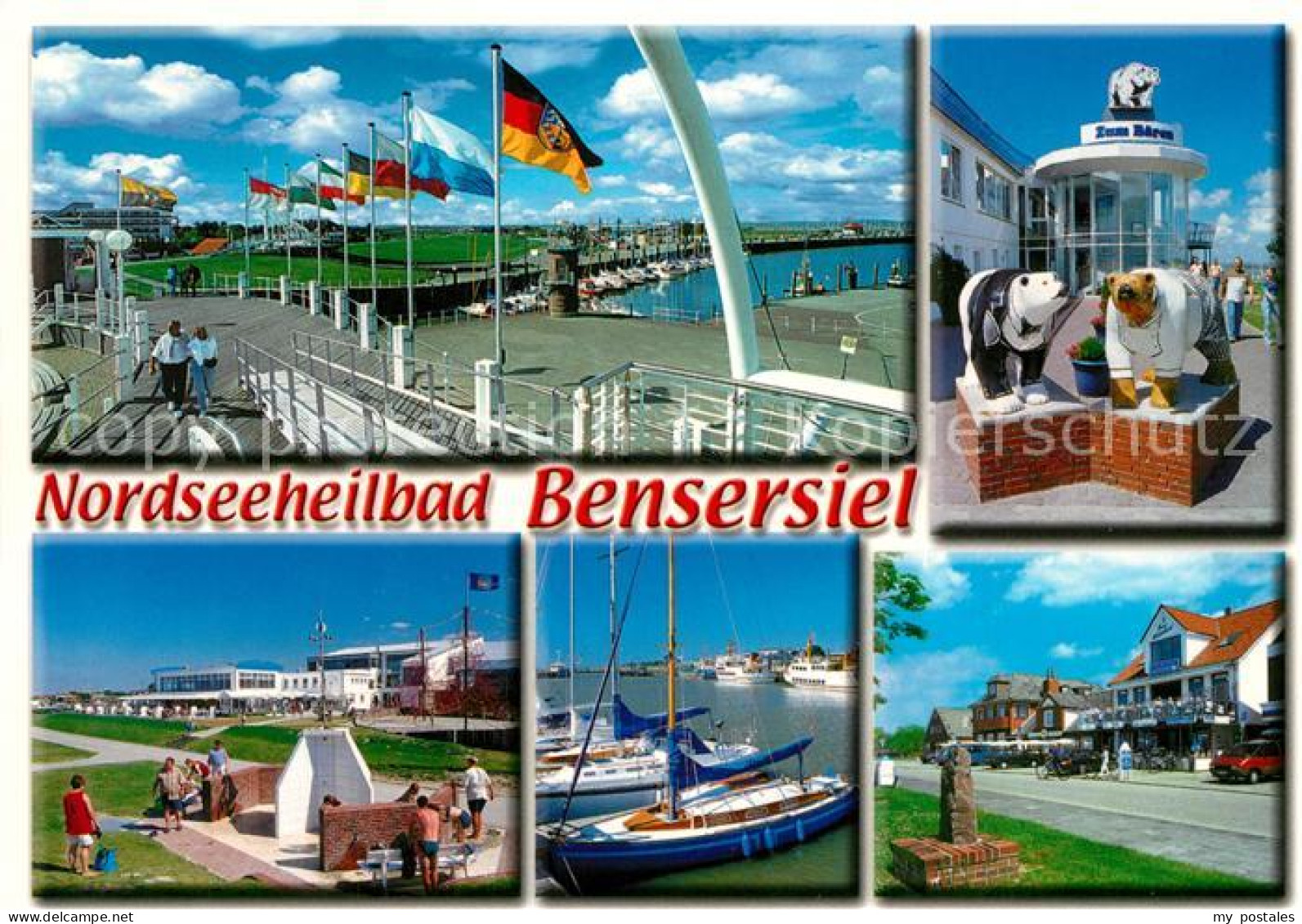 73258197 Bensersiel Bootshafen Zum Baeren Yachthafen Strassenpartie Bensersiel - Esens
