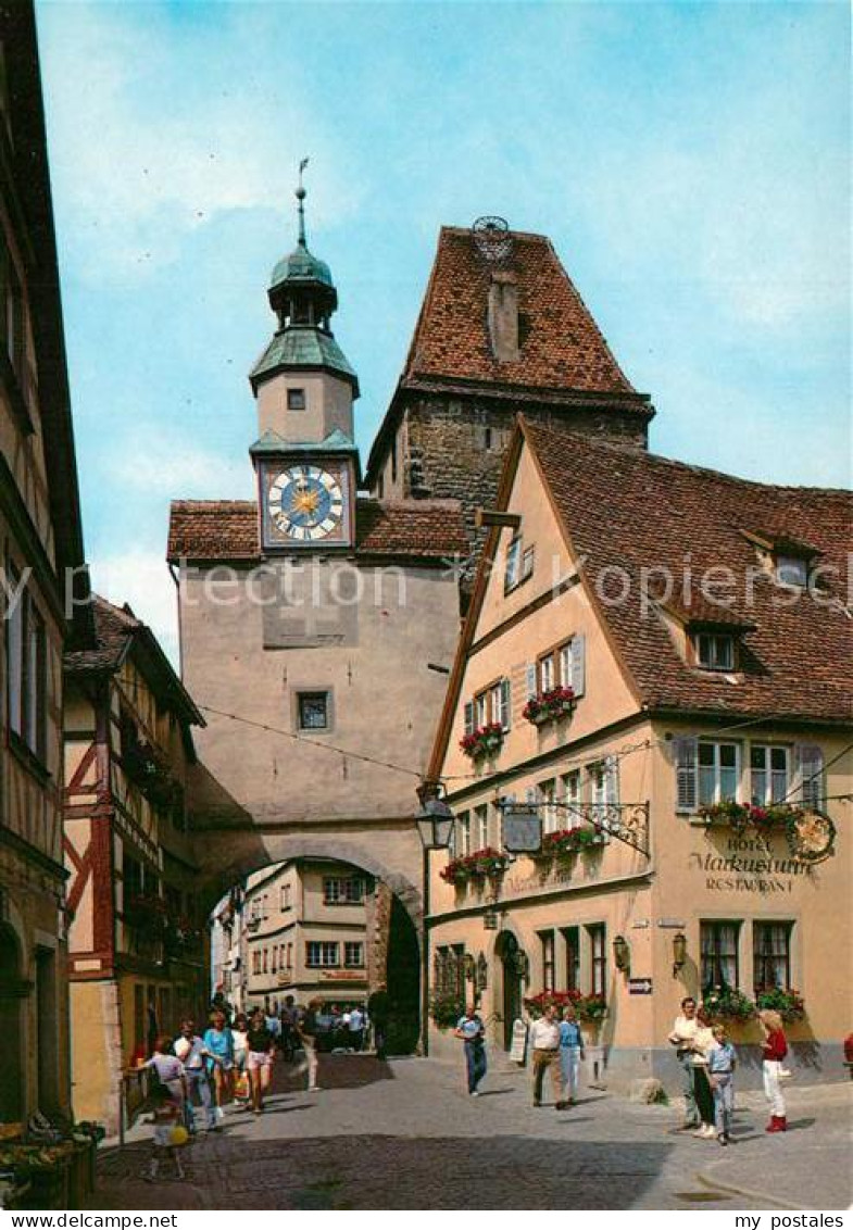 73258076 Rothenburg Tauber Marktusturm Rothenburg Tauber - Rothenburg O. D. Tauber