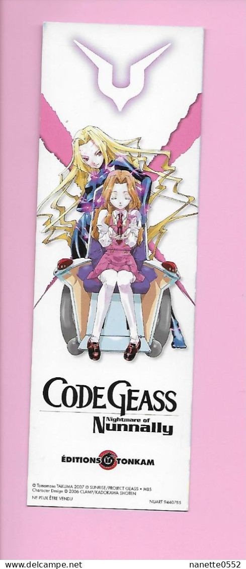 MP - Code Geass - Ed. Tonkam - Marque-Pages