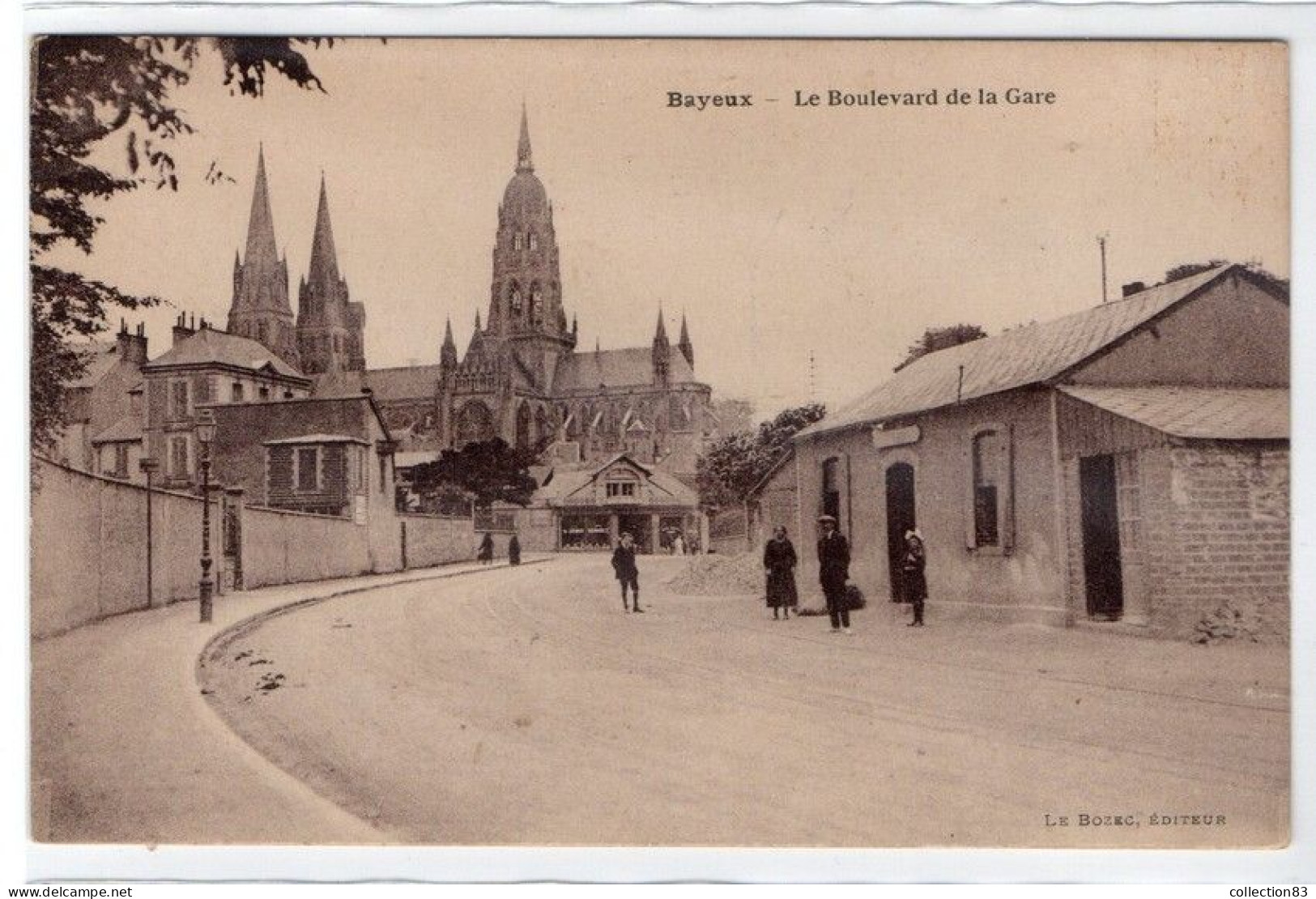 CPA BAYEUX Le Boulevard De La Gare - Bayeux