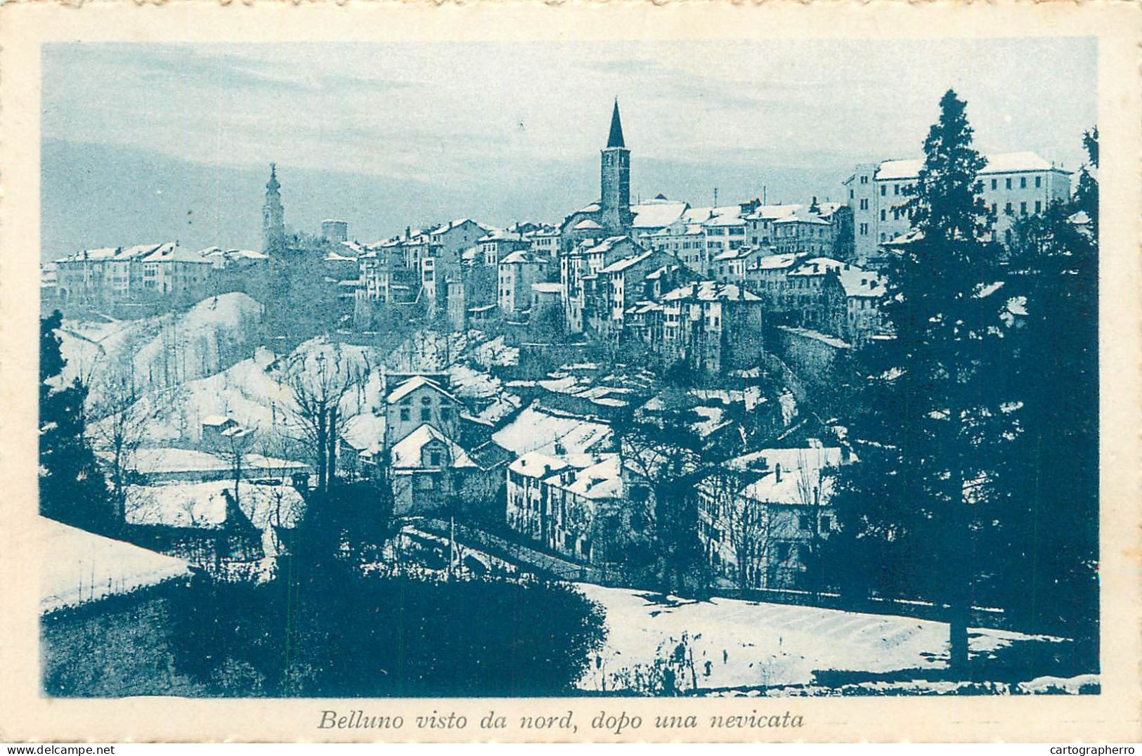 Italy Postcard Belluno City View - Belluno