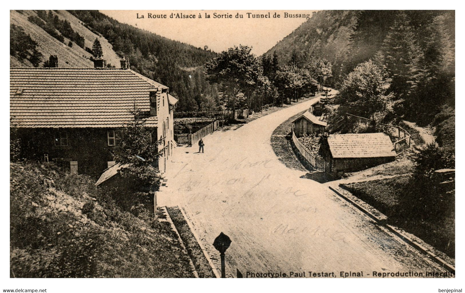 La Route D'Alsace à La Sortie Du Tunnel De Bussang (Testart éditeur) - Bussang