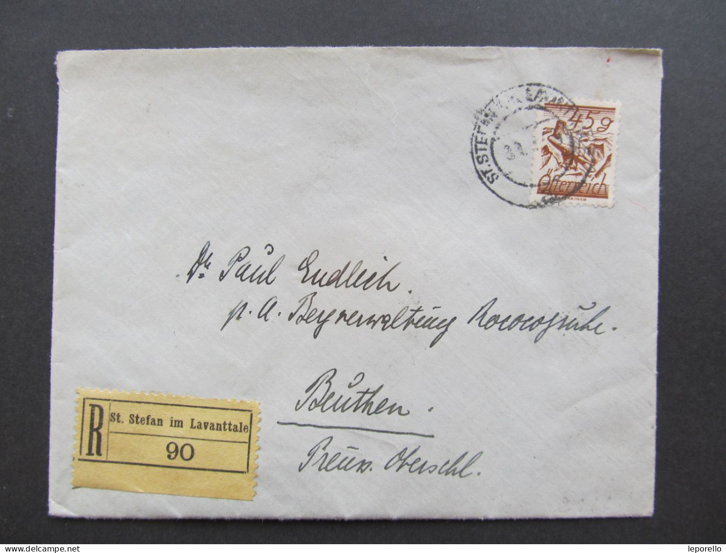BRIEF St. Stefan Im Lavanttale - Beuthen 1929  // D*59504 - Lettres & Documents