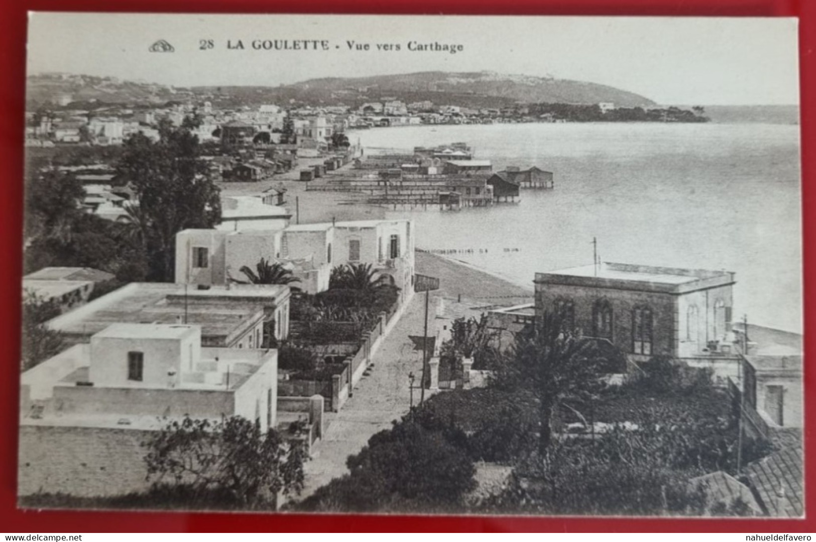 CPA Non Circulée - TUNISIE - LA GOULETTE, VUE VERS CARTHAGE - Tunesië