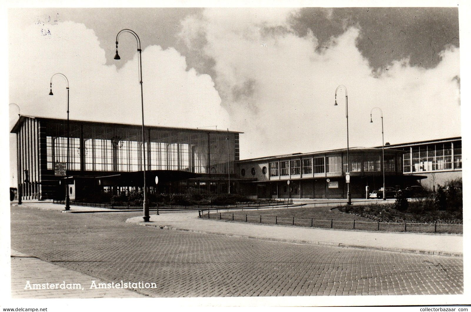 Amsterdam Amstelstation Real Photo Postcard Modern Architecture International Style - Amsterdam