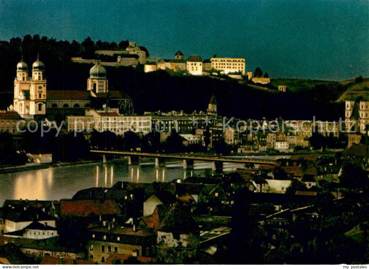 73257365 Passau Dreifluessestadt Nachtaufnahme Passau - Passau