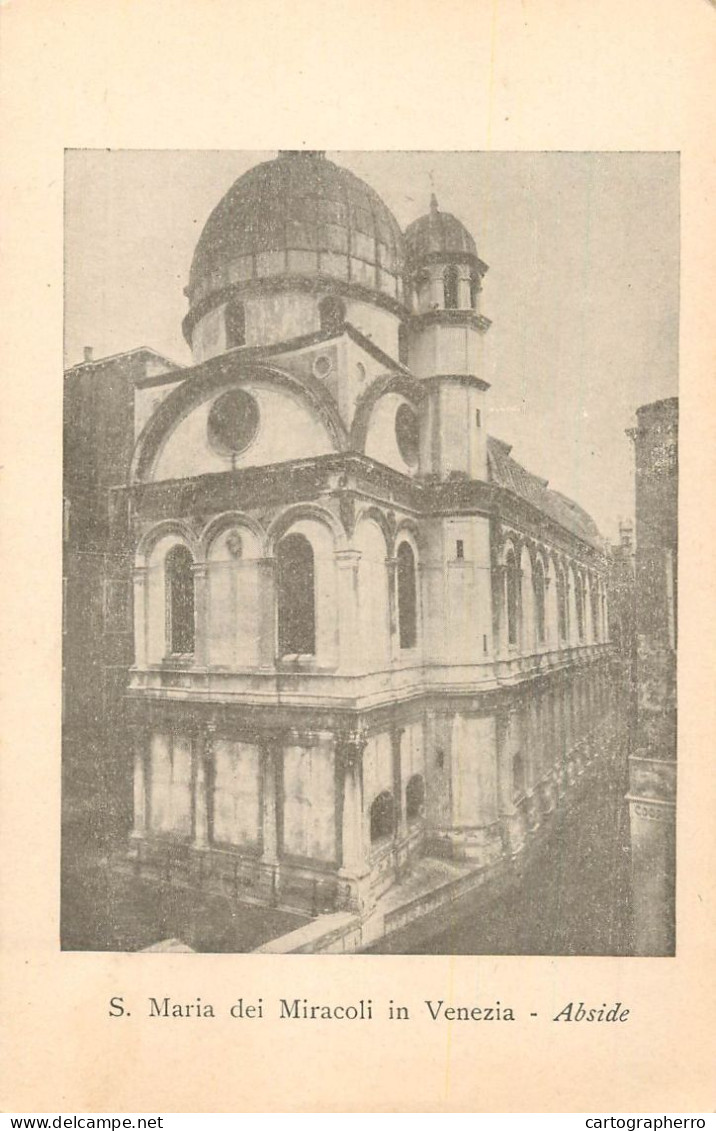 Italy Postcard Santa Maria Dei Miracoli In Venezia - Otros & Sin Clasificación