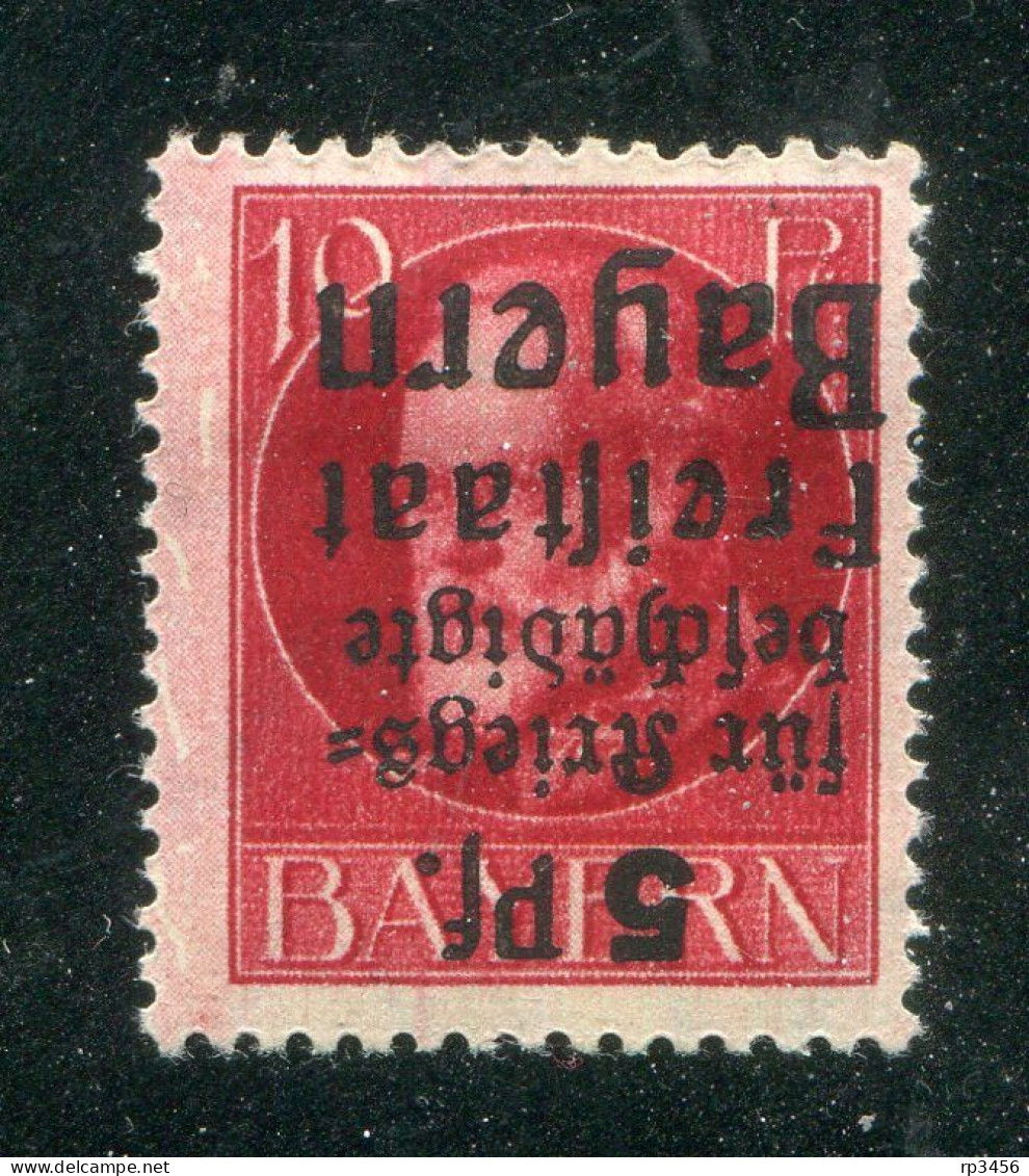 "BAYERN" 1919, Mi. 173A K (kopfstehender Aufdruck) * (R1271) - Nuevos