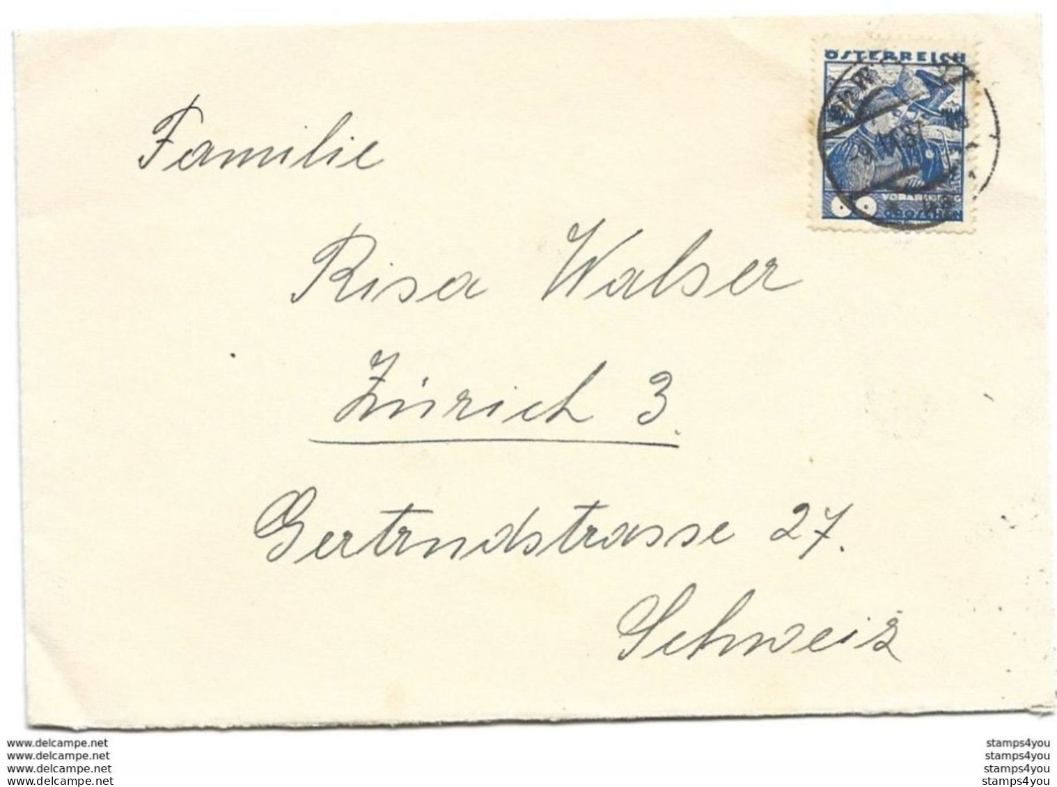 243 - 58 - Enveloppe Envoyée De Wien 1937 - Brieven En Documenten