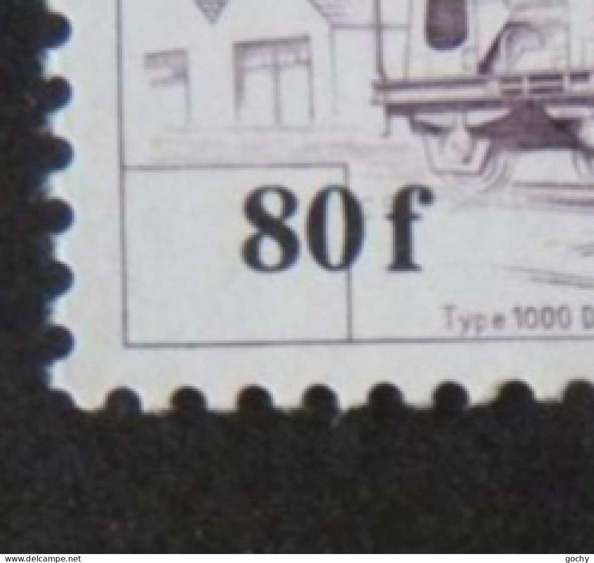 BELGIUM :   1980 - CHEMINS DE FER - CF   449 ** Curiosité 80F Hors Cartouche RARE - Postfris