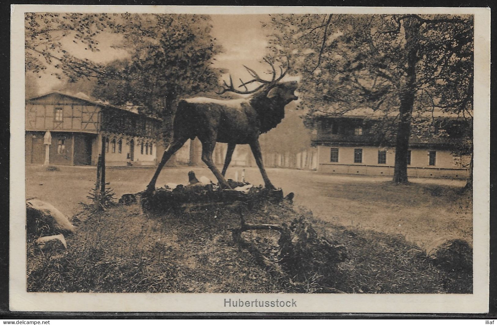Germany. Hubertusstock. Illustrated View Posted Postcard - Joachimsthal